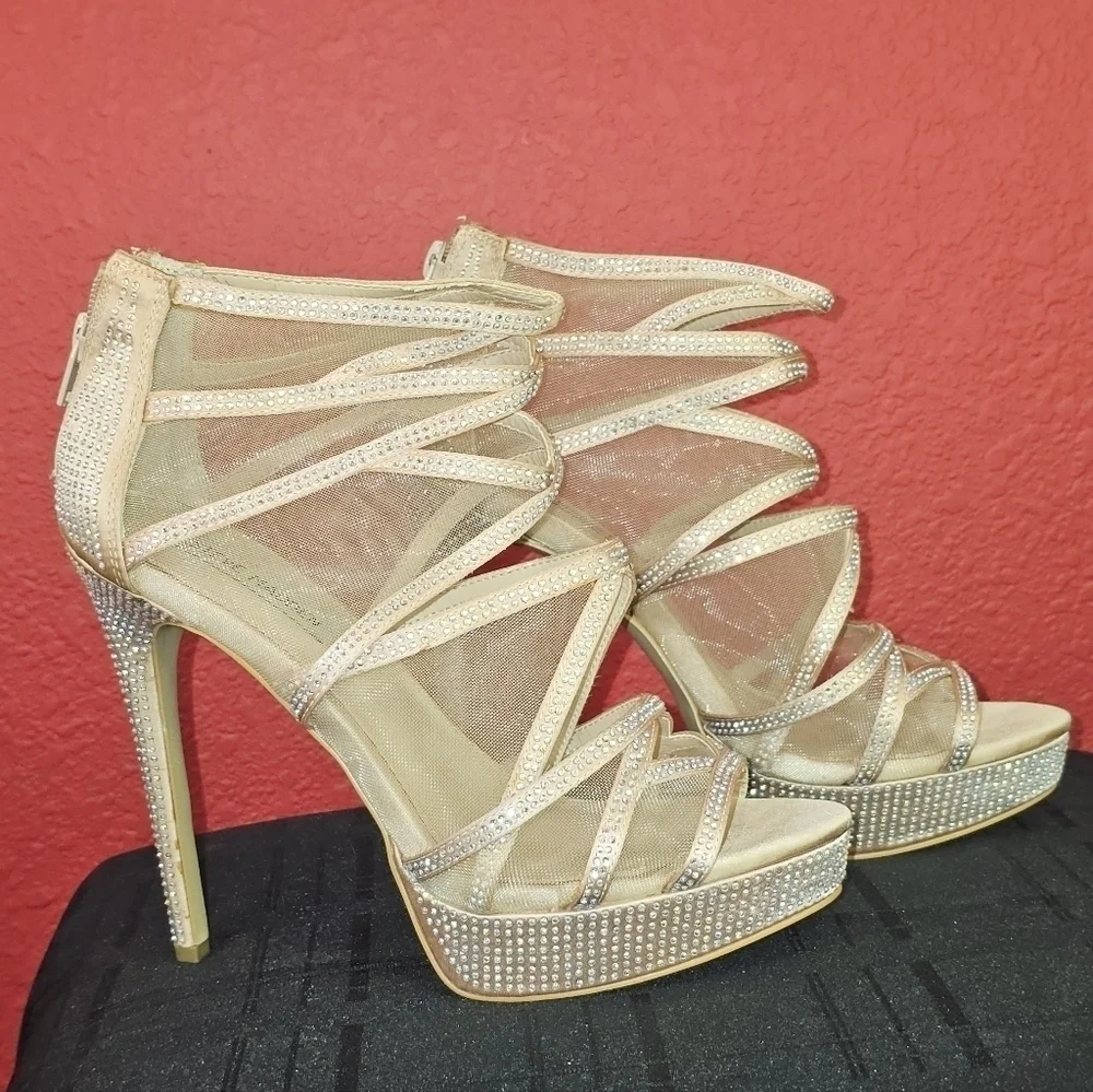 Steve Madden Sequin Stiletto Heels, women's size 8.5B_4